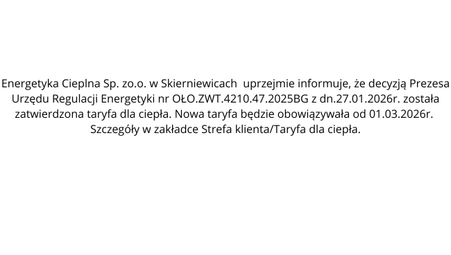 Taryfa dla ciepła obowiązująca od 1 marca 2026 roku