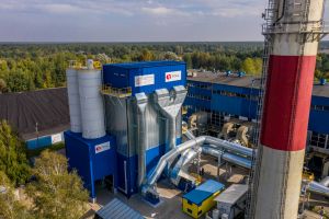 Instalacja odsiarczania i odpylania spalin z zewnątrz