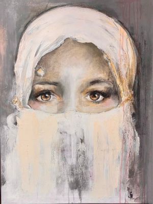 Obraz z cyklu "Kobiety Świata", autor Helena Szczypko