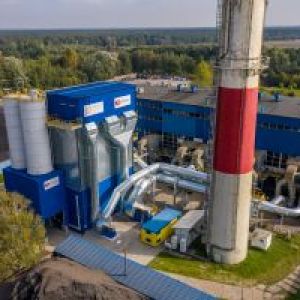 Widok na Instalację Odsiarczania e skierniewickiej Energetyce Cieplnej