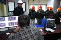 Młodzież poznaje codzienne funkcjonowanie spółki - Energetyka Cieplna w Skierniewicach.