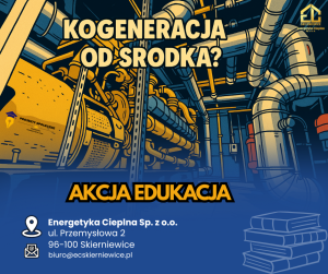 Grafika prezentująca wnętrze budynku kogeneracji zakładu spółki