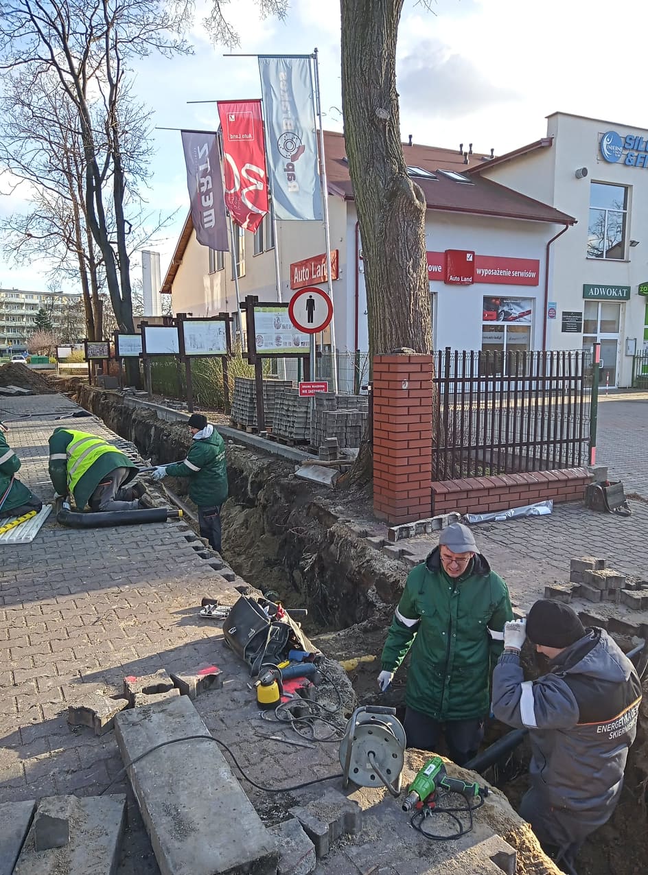 Rozbudowa sieci ciepłowniczej przy ulicy Sienkiewicza